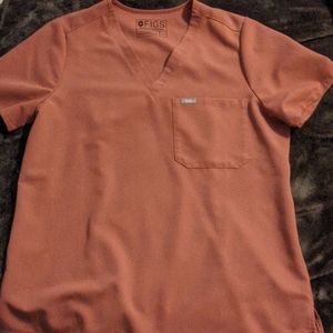 FIGS Mauve one pocket scrub top